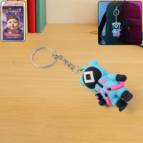 cute character themed soft silicone keychain (mix desgin / 1 pc)