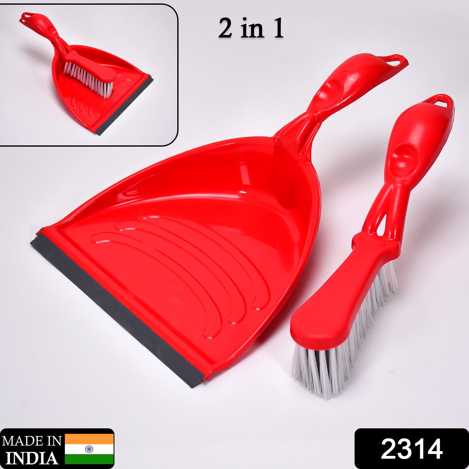 supadi dustpan & brush set â€“ long handle multipurpose dust collector , supdi