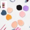 mini finger makeup powder puff (multicolour, 8 pcs set)