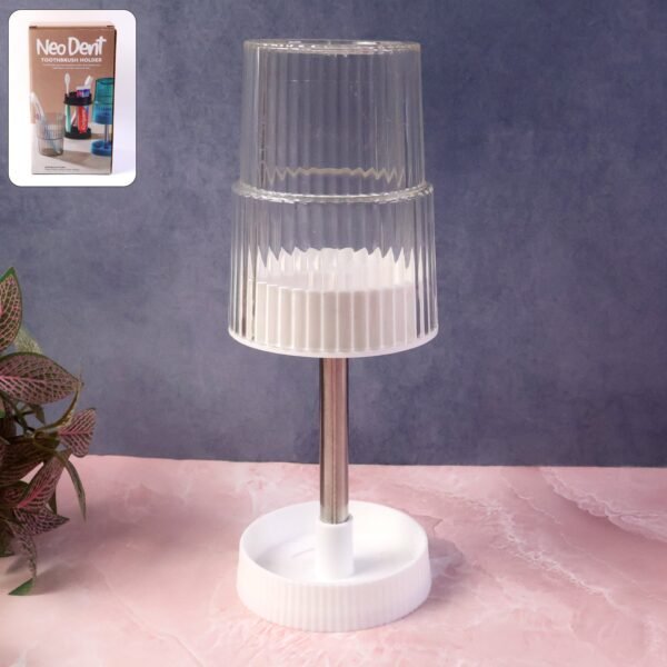 rotating bathroom toothbrush holder stand (1 pc)