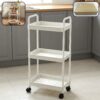 3 layer multipurpose rolling storage trolley (1 pc)