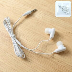 classic wired in ear earphones with 3.5mm audio jack (1 pc) classic wired in ear earphones with 3.5mm audio jack (1 pc)