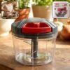 compact manual hand press vegetable chopper (1 pc)