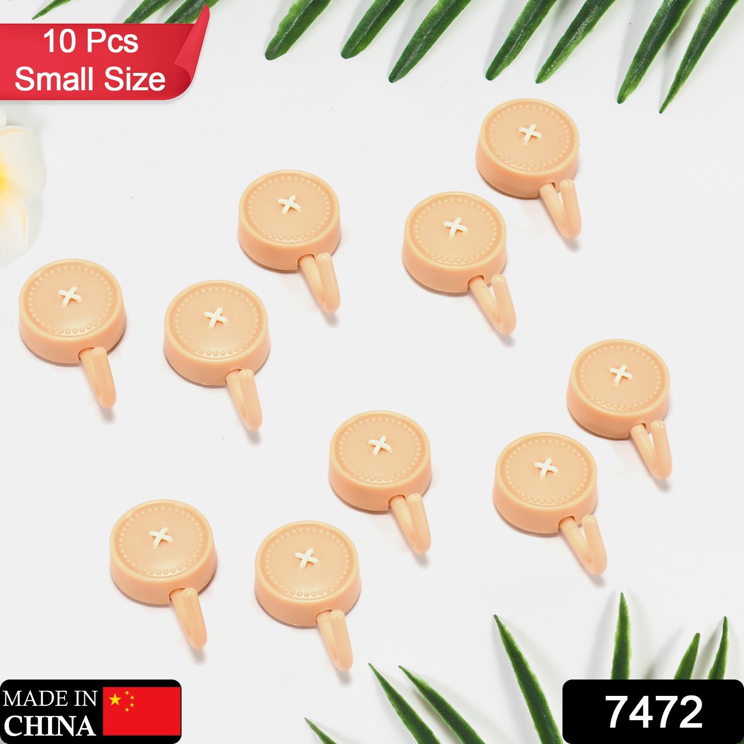 self adhesive sticky wall hooks (10 pcs)