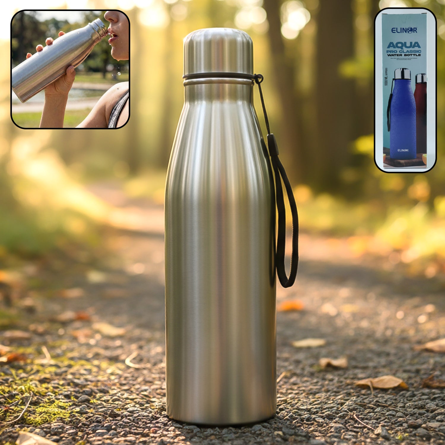1000 ml stainless steel water bottle (1 pc)