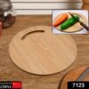 wooden round chopping board for chopping fruit & vegetable