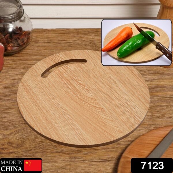 wooden round chopping board for chopping fruit & vegetable