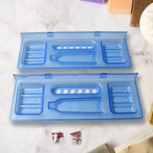 pure source india 4 in 1 glass soap dish with stand â€“ stylish bathroom ware