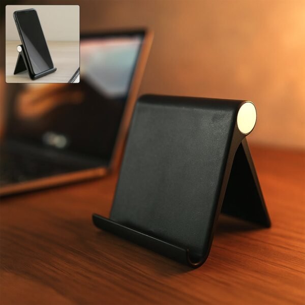 plastic foldable desktop mobile stand (1 pc / black)