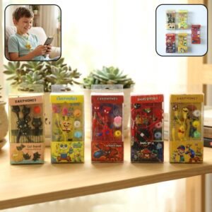 kids cartoon themed wired earphones (1 pc)