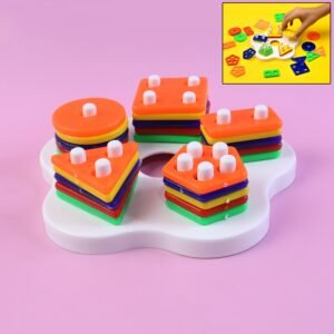 geometric stacking sorter puzzle toy