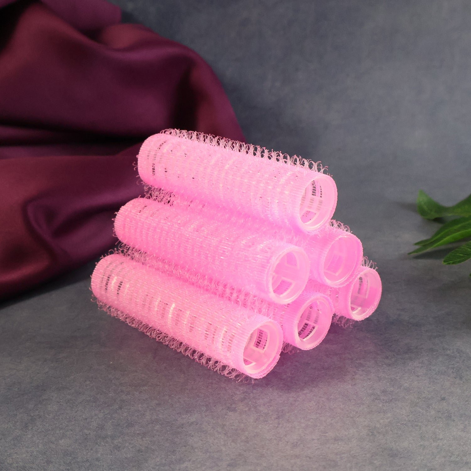 premium self grip hair rollers (6 pc / set )