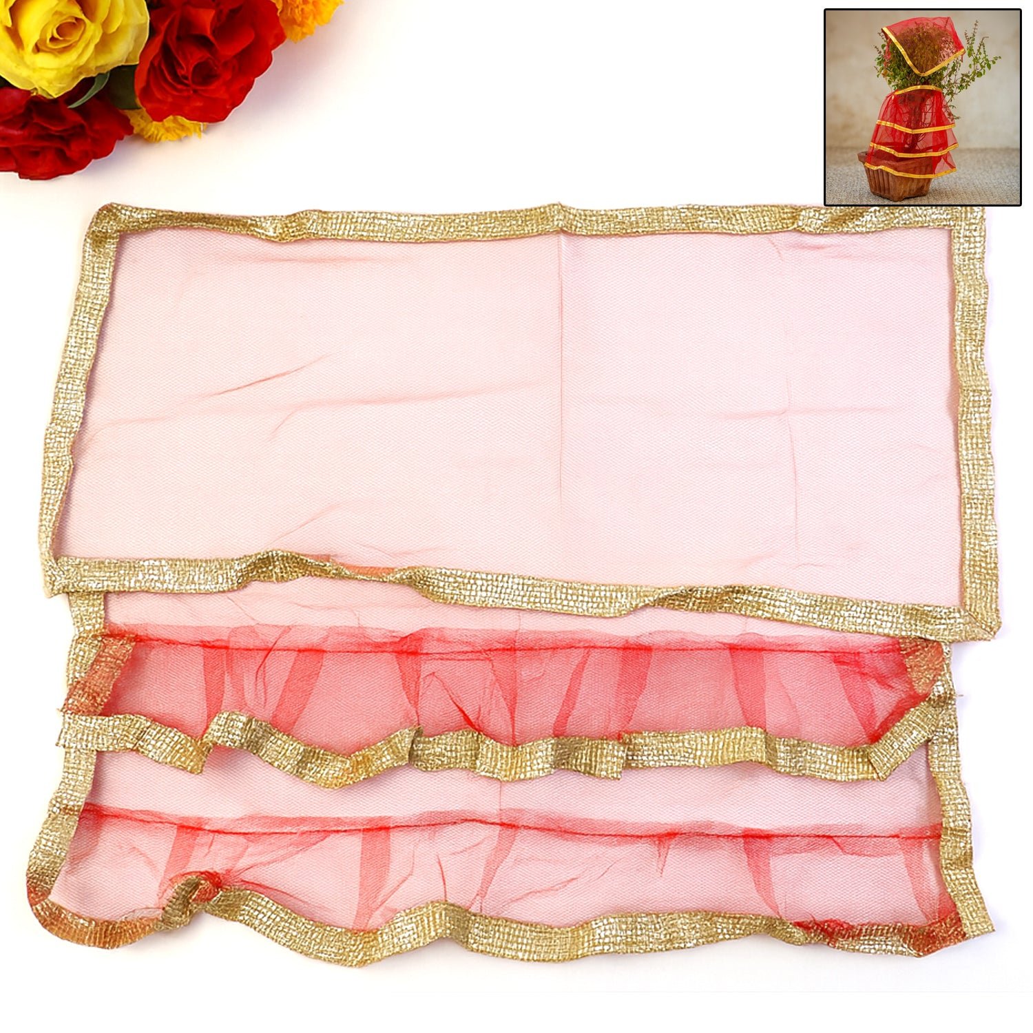 premium tulsi vastra pooja cloth â€“ 2 piece set
