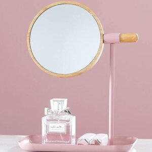 modern round tabletop makeup mirror (1 set)