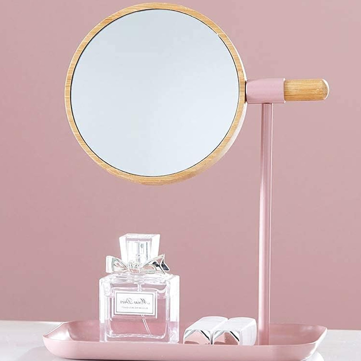 modern round tabletop makeup mirror (1 set)