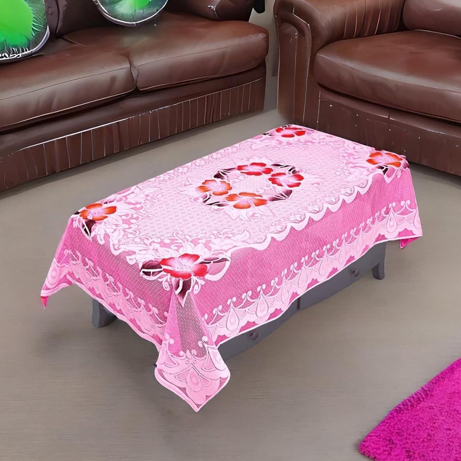 floral table cover (2 pc / 58x38 inch)