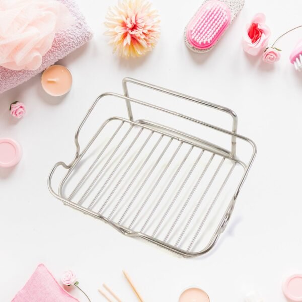 premium stainless steel soap holder (1 pc)