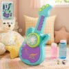 electric automatic guitar shaped bubble machine set