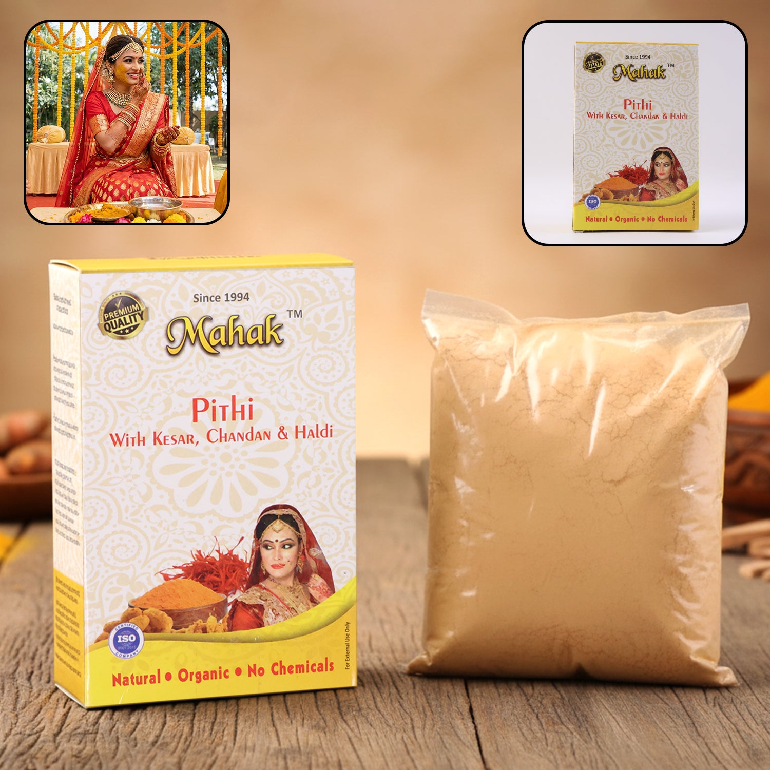 traditional face and body mahak pithi – 100 gm