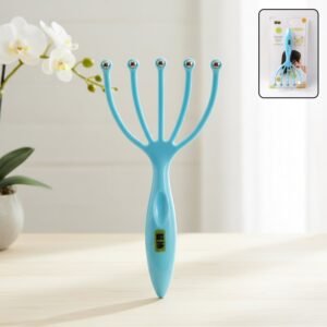 handheld five finger head massager with rolling ball tips (1 pc)