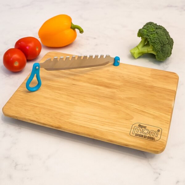 supermom wooden craft cutting and chopping board (1 pc)