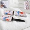 reusable sticky lint roller with handle (1 set)