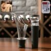 premium wine poorer and vacuum bottle stopper set (2 pc)