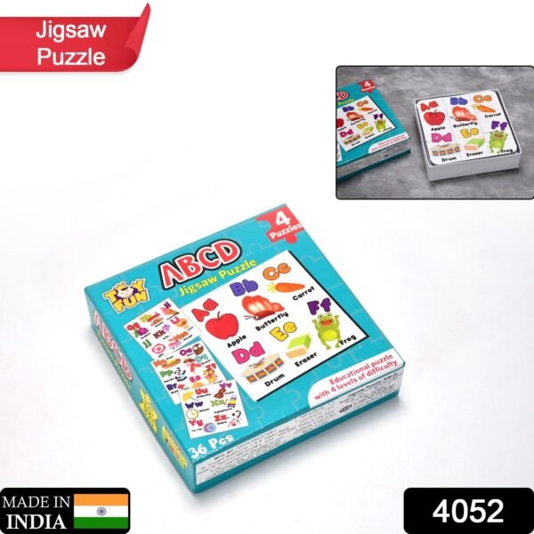 abc jigsaw puzzle toy for children (4 pcs pack)