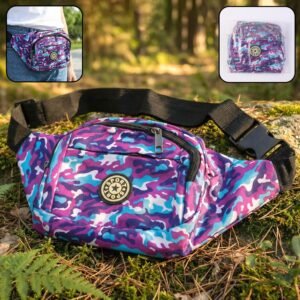 stylish camouflage print waist bag (1 pc)