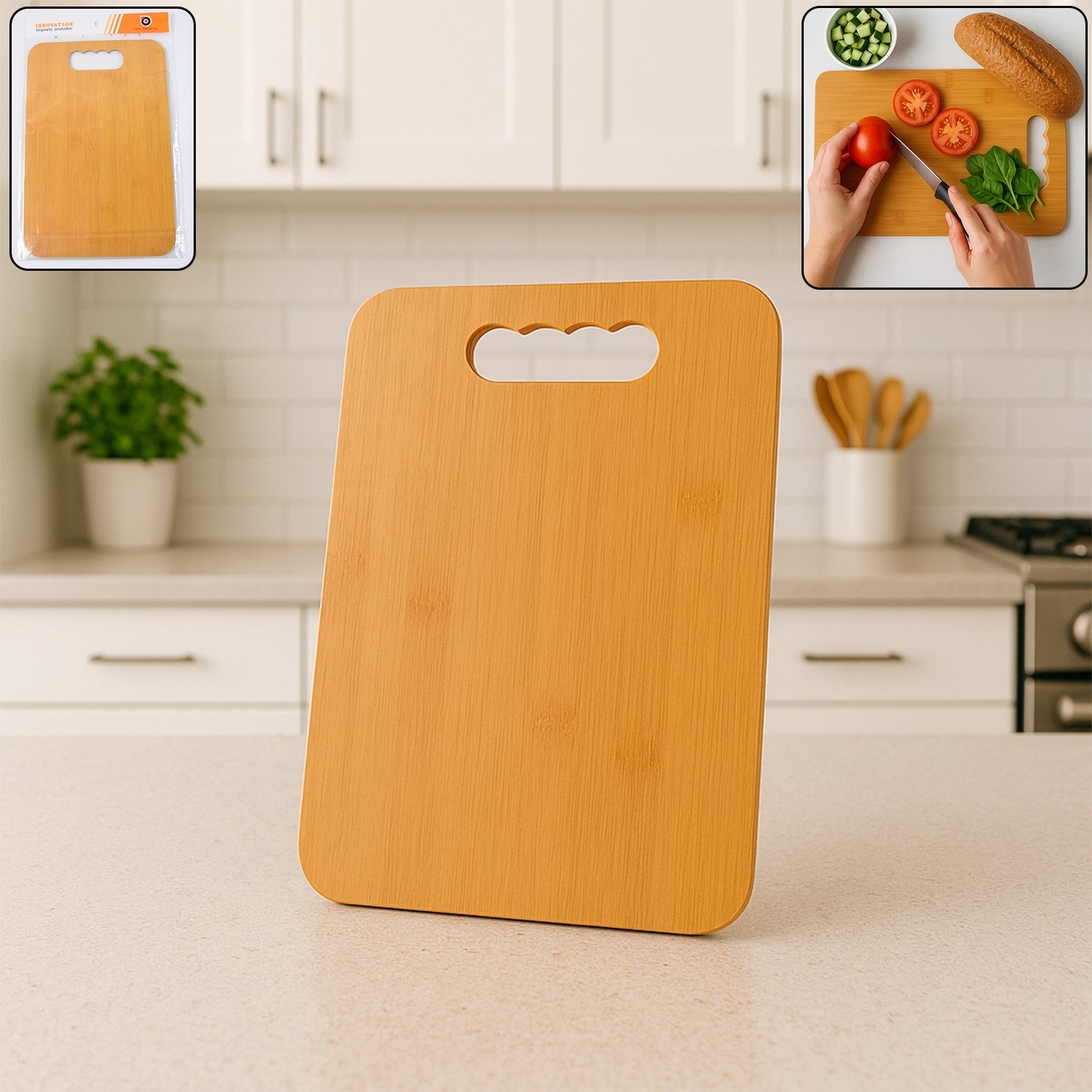 wooden chopping board for vegetable cutting & kitchen use