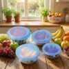 reusable silicone stretch lids 4 piece set