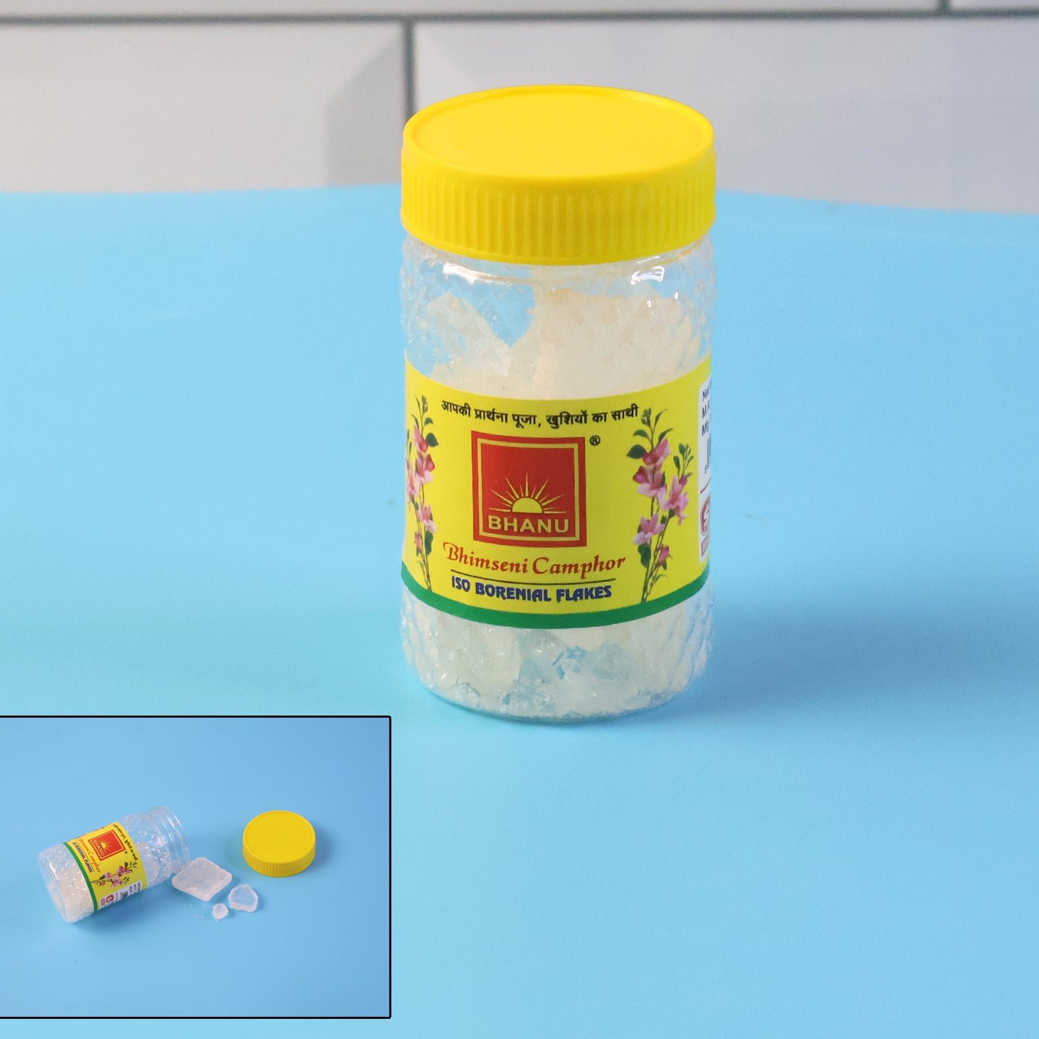 premium bhimseni camphor iso borneol flakes (20gm / 1 pc)
