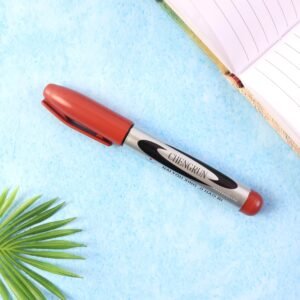 maroon premium permanent marker pen (1 pc)
