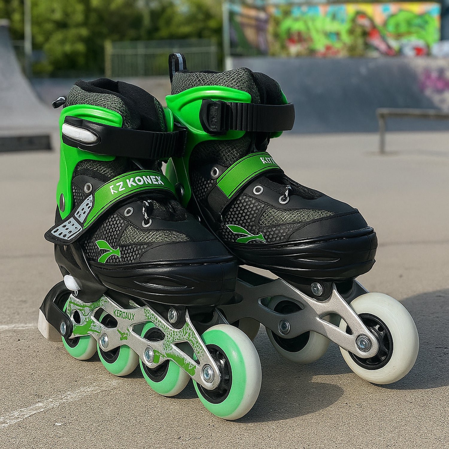 professional adjustable inline skates for kids and adults (large / 1 pair)