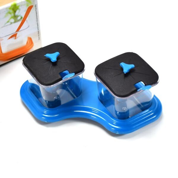 2 piece dining stand with pickle jar, spice tray & spoons