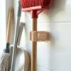 wall mounted self adhesive mop and broom holder (1 pc)
