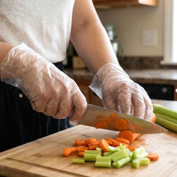 disposable transparent plastic gloves (100 piece pack) disposable transparent plastic gloves (100 piece pack)