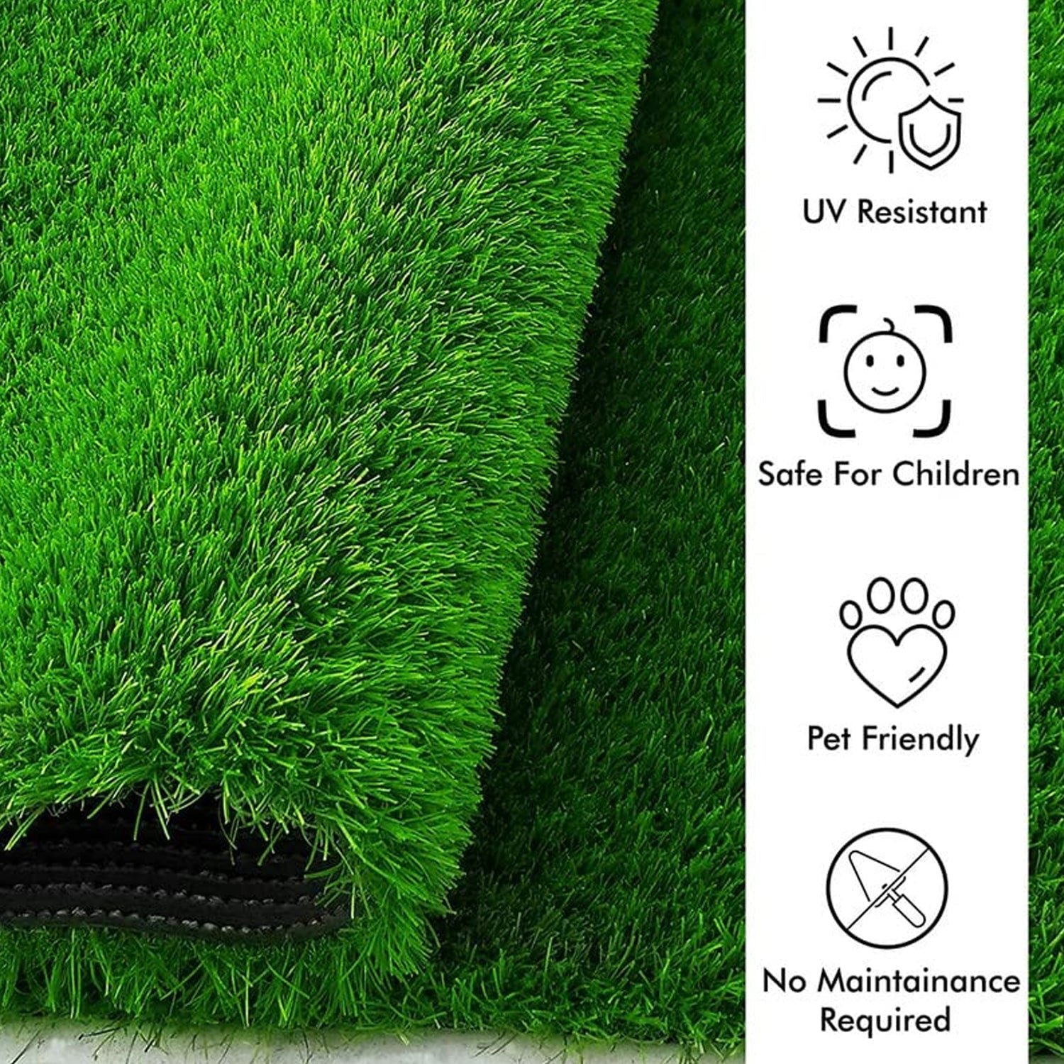 artificial grass mat for balcony or doormat, 58x38cm