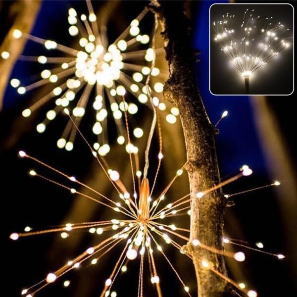 remote controlled starburst firework led hanging decorative light (1 pc)