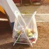foldable garbage bag holder stand (1 pc)