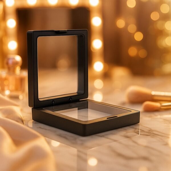 transparent jewellery display box (11x11 cm / 1 pc)