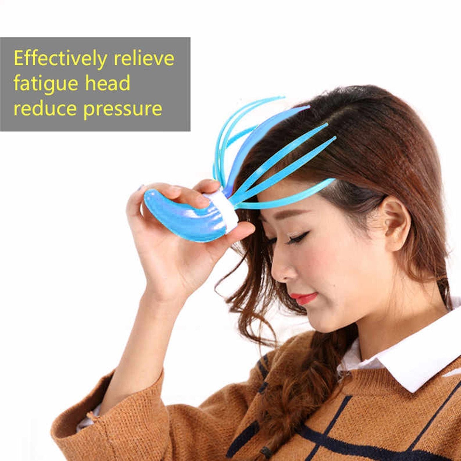 super life refreshing head massager hand grip