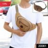 stylish canvas waist bag for men & women (1 pc)