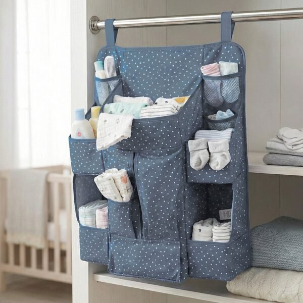 multi pocket hanging baby care organizer (1 pc)