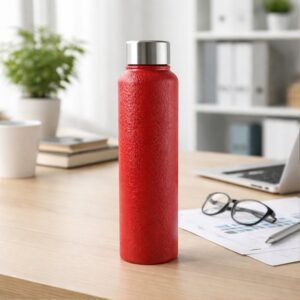 1000 ml stainless steel water bottle red color (1 pc)