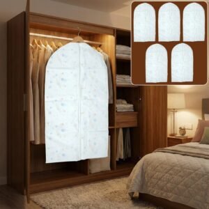 premium wardrobe garment cover set (60 × 80 cm, pack of 5)