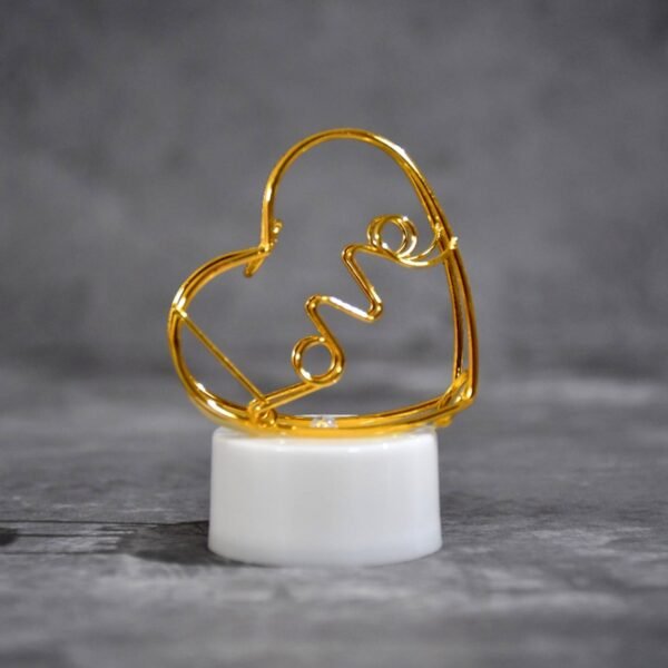 set of 12 multicolor flameless heart candles for decoration, diwali