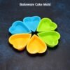 heart shaped silicone cake mold â€“ baking tools & bakeware (pack of 6)