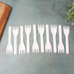 compostable bagasse fork â€“ 10 pcs pack