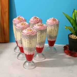 apex premium dessert & falooda glasses (approx 400ml / 6 pc)